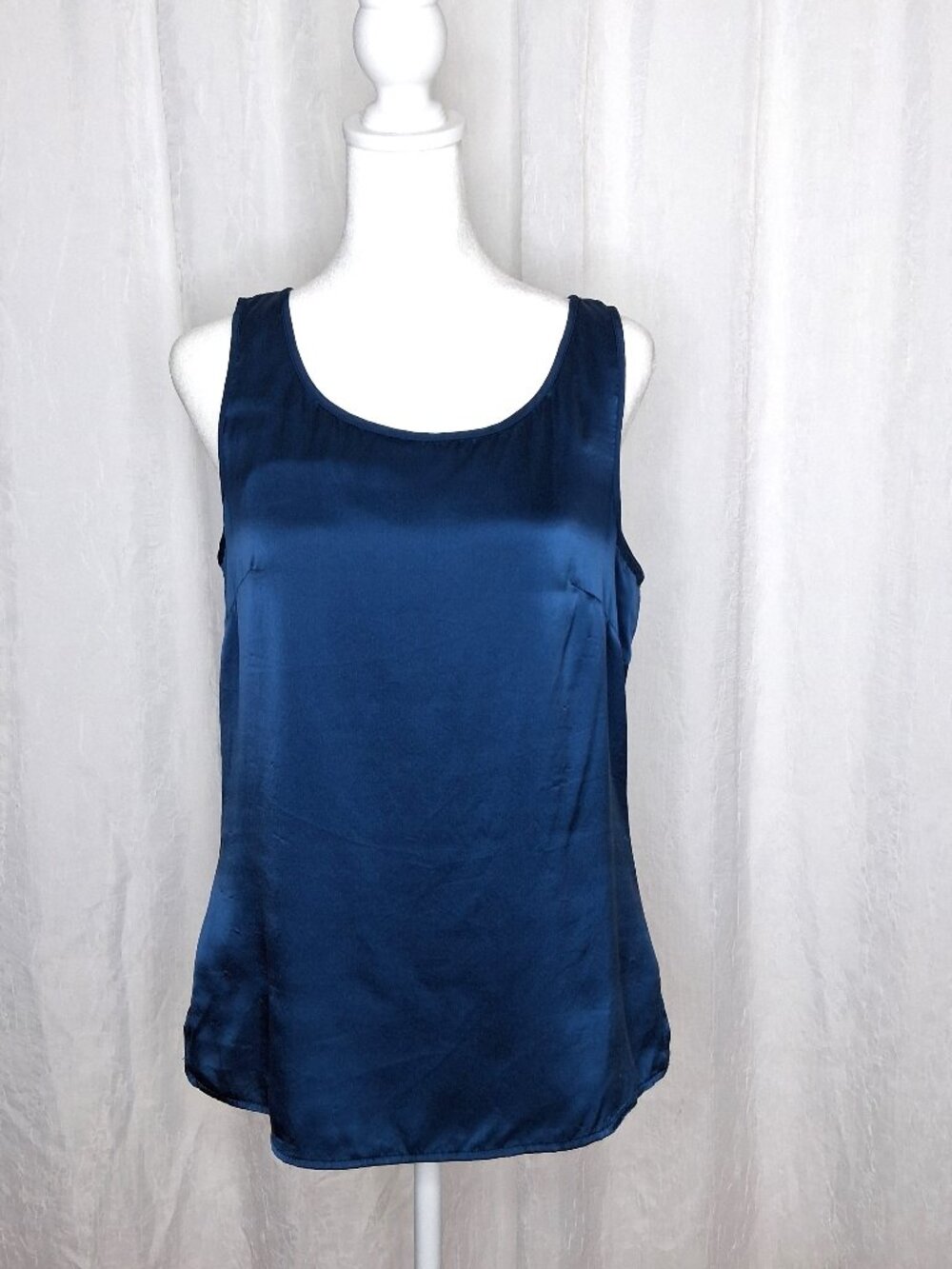 Pendleton Navy Blue Silk Shell Business Casual Fully Lined